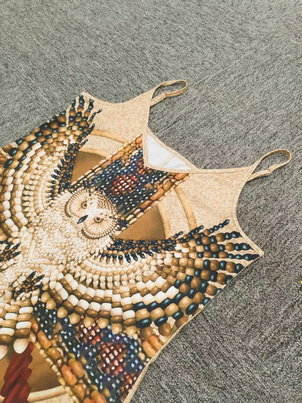 Novo verão animal impressão camisola sem mangas vestido de passeio casual